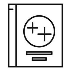 Detergent box icon, outline style