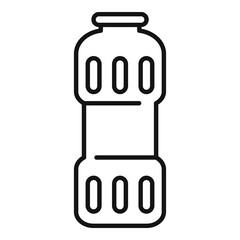 Clean powder bottle icon, outline style
