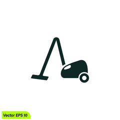 vacuum cleaner icon logo