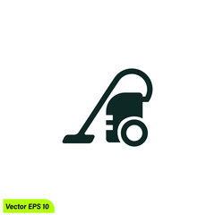 vacuum cleaner icon logo