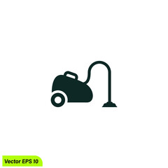 vacuum cleaner icon logo