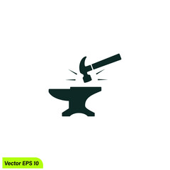blacksmith icon vector design element