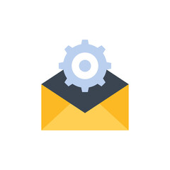 Message Setting icon in vector. Logotype