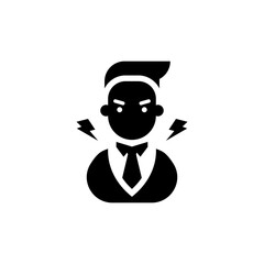 Angry Boss icon in vector. Logotype