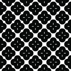 Geometric vector pattern with triangular elements. Seamless abstract ornament for wallpapers and backgrounds. Black and white colors