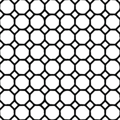 Geometric vector pattern with triangular elements. Seamless abstract ornament for wallpapers and backgrounds. Black and white colors