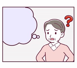 人物と漫画の吹き出し