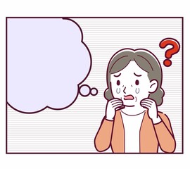 人物と漫画の吹き出し