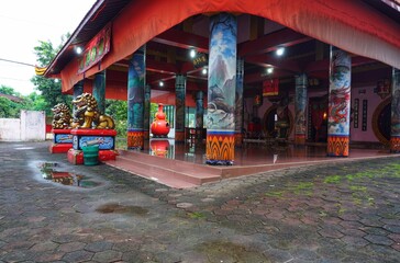 Fototapeta na wymiar Jepara, 20.09.20; Hian Thian Siang Tee Temple is a place of worship for followers of the Confucian religion, Jepara. Indonesia