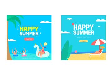 Summer Event Web Banner Collection 
