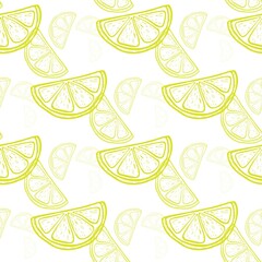lime lemone vector pattern. Seamless pattern with lemons. Pattern for printing on fabric, paper, wallpaper. Can be used for clothes collection, branding, packaging, interior decoration, scrapbooking