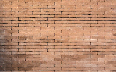 Brick wall background, no joints between the bricks