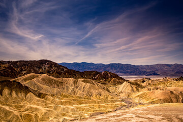 Fototapeta na wymiar Zabriskie point, death valley, california, usa