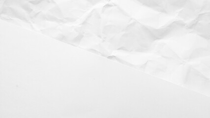 White Paper Texture background. Crumpled white paper abstract shape background with space paper recycle for text