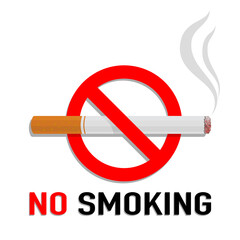 No smoking sign, vector illustration