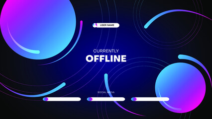 offline game streaming banner background 