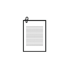 clipboard with paper