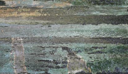 old wet dirty cement wall