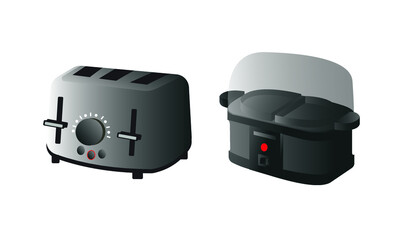 house appliances vector isolated. household drawn realistic. vector realistic household icons. interior elements realistic vector. home interior elements drawn set isolated. vector interior realistic