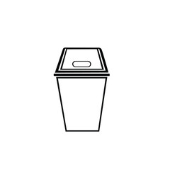 trash can outline icon