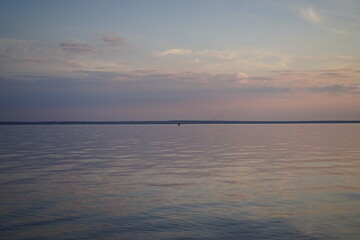 Sunset on the sea
