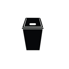 trash can isolated on white