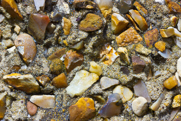 Pebble Dash Texture on an External Wall in Macro