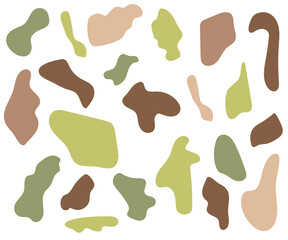 Cute vector abstract shape. Cartoon kids clipart for baby shower, kids bedroom decor, birthday party or textile of apparel.