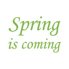 Cute hand drawn spring lettering. Vector illustration.