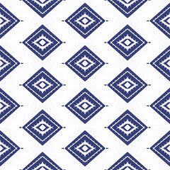 Obraz premium Ikat patterns ethnic tribal textile American African fabric geometric motif mandalas native boho bohemian carpet aztec 