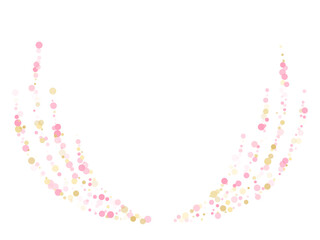 Bokeh confetti circles decoration holiday background.