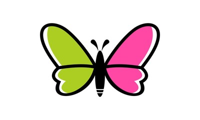 cute butterfly logo