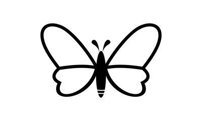 line art butterfly vector