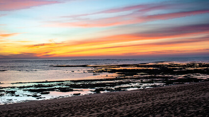 Coucher de soleil côte ouest d'Oléron
