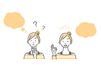 女性 悩み 解決セット シンプルでお洒落な線画イラスト素材 Poster Fumika Shibata 女性 悩み 解決セット シンプルでお洒落な線画イラスト素材 Poster Fumika Shibata