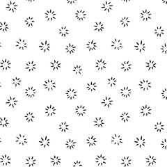 Simple handwritten star pattern. White background.