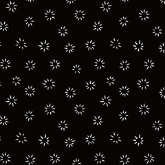 Simple handwritten star pattern. Black background.