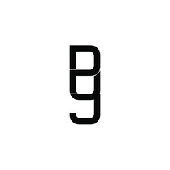duj letter original monogram logo design