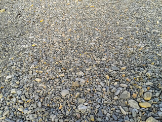 Background, texture of the shore with round sea stones.