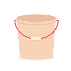 Bucket. Icon. Flat design.