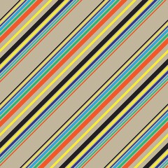 Colourful Stripe seamless pattern background in diagonal style