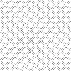 Geometric vector pattern with triangular elements. Seamless abstract ornament for wallpapers and backgrounds. Black and white colors. 
