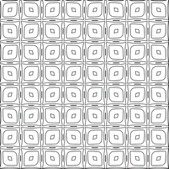 Geometric vector pattern with triangular elements. Seamless abstract ornament for wallpapers and backgrounds. Black and white colors. 