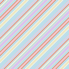 Colourful Stripe seamless pattern background in diagonal style