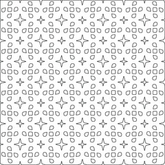 Geometric vector pattern with triangular elements. Seamless abstract ornament for wallpapers and backgrounds. Black and white colors. 