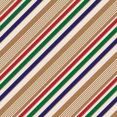 Colourful Stripe seamless pattern background in diagonal style