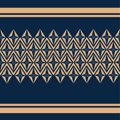 vector seamless fabric pattern with shapes in blue color illustration