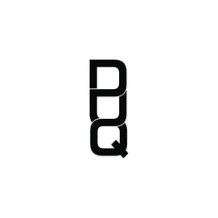duq letter original monogram logo design