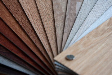 Wood texture laminate veneer material for interior architecture