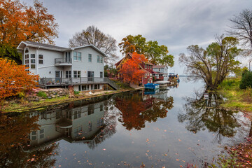 Monona Lake side view in Madison City of Wisconsin